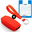 Capa para chave do carro compatível com Volvo - Capa Protetora de Chave Remota de Silicone - Tampa Remota FOB - Vermelho