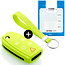 Housse de Protection clé compatible avec Volvo - Coque Cover Housse étui en Silicone - Citron vert