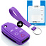 Capa para chave do carro compatível com Volvo - Capa Protetora de Chave Remota de Silicone - Tampa Remota FOB - Roxo