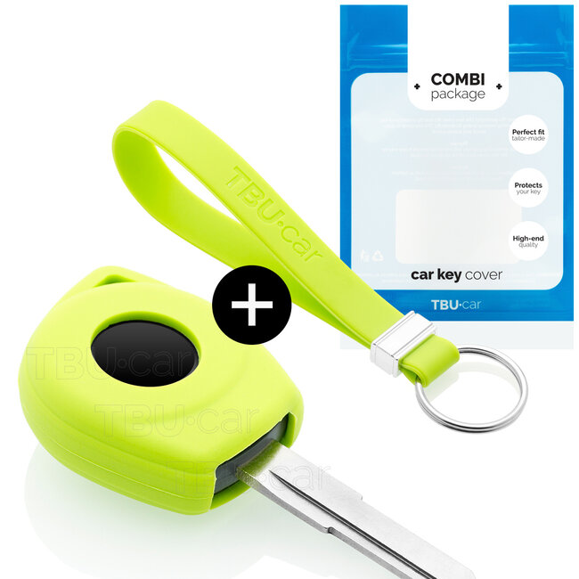 Sleutel cover compatibel met Suzuki - Silicone sleutelhoesje - beschermhoesje autosleutel - Lime groen