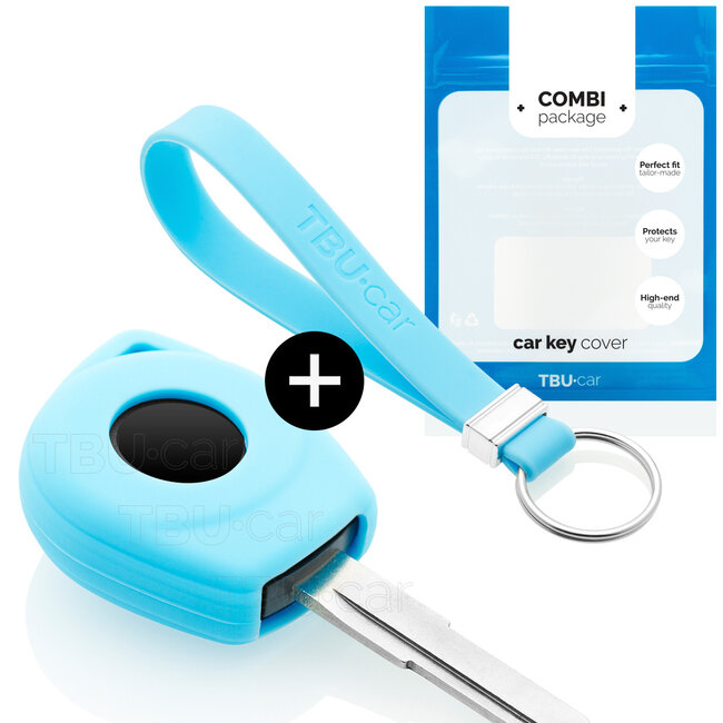 Funda Carcasa llave compatible con Suzuki - Funda de Silicona - Cover de Llave Coche - Azul claro