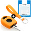 Capa para chave do carro compatível com VW - Capa Protetora de Chave Remota de Silicone - Tampa Remota FOB - Laranja