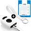Cover chiavi auto compatibile con VW - Copertura protettiva - Custodia Protettiva in Silicone - Bianco