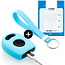 Capa para chave do carro compatível com VW - Capa Protetora de Chave Remota de Silicone - Tampa Remota FOB - Azul claro