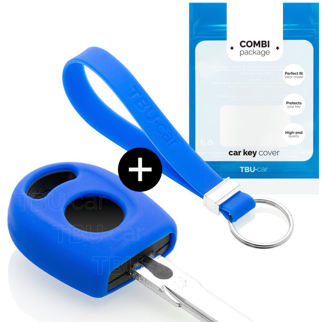 Cover chiavi auto compatibile con VW - Copertura protettiva - Custodia Protettiva in Silicone - Blu