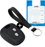 TBU car TBU car Car key cover compatible with Toyota - Silicone Protective Remote Key Shell - FOB Case Cover - Black