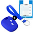 Capa para chave do carro compatível com Toyota - Capa Protetora de Chave Remota de Silicone - Tampa Remota FOB - Azul