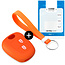 Capa para chave do carro compatível com Toyota - Capa Protetora de Chave Remota de Silicone - Tampa Remota FOB - Laranja
