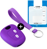 TBU car TBU car Car key cover compatible with Toyota - Silicone Protective Remote Key Shell - FOB Case Cover - Purple