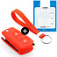 Capa para chave do carro compatível com Toyota - Capa Protetora de Chave Remota de Silicone - Tampa Remota FOB - Vermelho