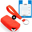 Capa para chave do carro compatível com Toyota - Capa Protetora de Chave Remota de Silicone - Tampa Remota FOB - Vermelho