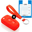 Capa para chave do carro compatível com Nissan - Capa Protetora de Chave Remota de Silicone - Tampa Remota FOB - Vermelho