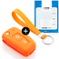 Housse de Protection clé compatible avec Nissan - Coque Cover Housse étui en Silicone - Orange