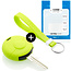 Capa para chave do carro compatível com Smart - Capa Protetora de Chave Remota de Silicone - Tampa Remota FOB - Verde lima