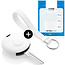 Funda Carcasa llave compatible con Smart - Funda de Silicona - Cover de Llave Coche - Blanco