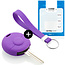 Funda Carcasa llave compatible con Smart - Funda de Silicona - Cover de Llave Coche - Violeta
