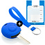 Capa para chave do carro compatível com Smart - Capa Protetora de Chave Remota de Silicone - Tampa Remota FOB - Azul