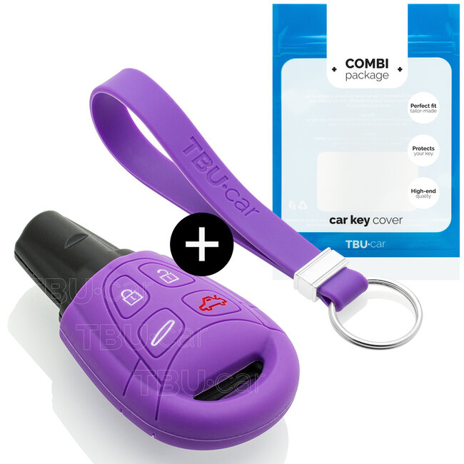Cover chiavi auto compatibile con Saab - Copertura protettiva - Custodia Protettiva in Silicone - Viola