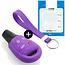 Capa para chave do carro compatível com Saab - Capa Protetora de Chave Remota de Silicone - Tampa Remota FOB - Roxo