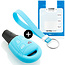 Capa para chave do carro compatível com Saab - Capa Protetora de Chave Remota de Silicone - Tampa Remota FOB - Azul claro