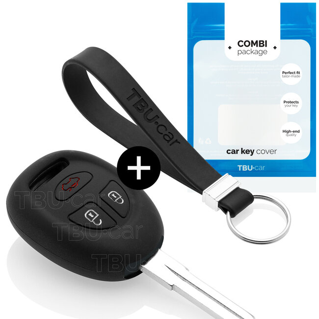 Funda Carcasa llave compatible con Saab - Funda de Silicona - Cover de Llave Coche - Negro