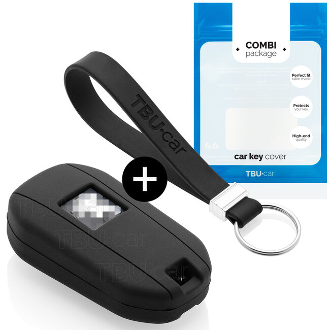 Car key cover compatible with Opel - Silicone Protective Remote Key Shell - FOB Case Cover - Black
