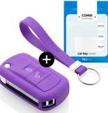 TBU car Land Rover Capa Silicone Chave do carro - Capa protetora - Tampa remota FOB - Roxo