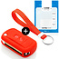 Capa para chave do carro compatível com Land Rover - Capa Protetora de Chave Remota de Silicone - Tampa Remota FOB - Vermelho