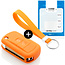 Capa para chave do carro compatível com Land Rover - Capa Protetora de Chave Remota de Silicone - Tampa Remota FOB - Laranja