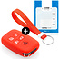 Capa para chave do carro compatível com Range Rover - Capa Protetora de Chave Remota de Silicone - Tampa Remota FOB - Vermelho