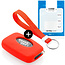 Capa para chave do carro compatível com Range Rover - Capa Protetora de Chave Remota de Silicone - Tampa Remota FOB - Vermelho
