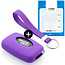 Capa para chave do carro compatível com Range Rover - Capa Protetora de Chave Remota de Silicone - Tampa Remota FOB - Roxo