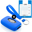 Funda Carcasa llave compatible con Range Rover - Funda de Silicona - Cover de Llave Coche - Azul