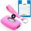 Cover chiavi auto compatibile con Range Rover - Copertura protettiva - Custodia Protettiva in Silicone - Rosa