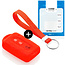 Capa para chave do carro compatível com Nissan - Capa Protetora de Chave Remota de Silicone - Tampa Remota FOB - Vermelho