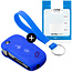 Capa para chave do carro compatível com Ford - Capa Protetora de Chave Remota de Silicone - Tampa Remota FOB - Azul