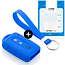 Capa para chave do carro compatível com Nissan - Capa Protetora de Chave Remota de Silicone - Tampa Remota FOB - Azul