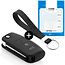 Funda Carcasa llave compatible con Ford - Funda de Silicona - Cover de Llave Coche - Negro