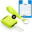 Funda Carcasa llave compatible con Nissan - Funda de Silicona - Cover de Llave Coche - Verde lima