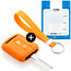 Housse de Protection clé compatible avec Nissan - Coque Cover Housse étui en Silicone - Orange