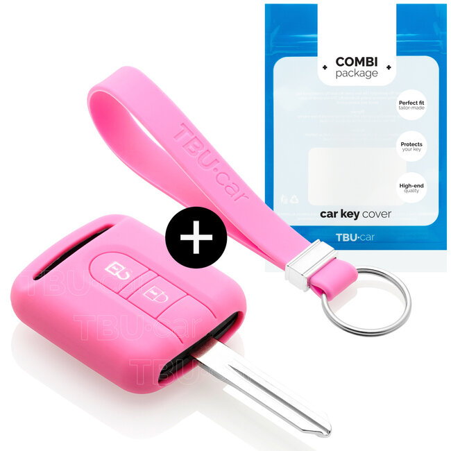 Cover chiavi auto compatibile con Nissan - Copertura protettiva - Custodia Protettiva in Silicone - Rosa