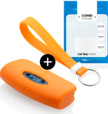 TBU car Ford Capa Silicone Chave do carro - Capa protetora - Tampa remota FOB - Laranja