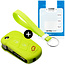 Capa para chave do carro compatível com Ford - Capa Protetora de Chave Remota de Silicone - Tampa Remota FOB - Verde lima