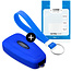 Capa para chave do carro compatível com Ford - Capa Protetora de Chave Remota de Silicone - Tampa Remota FOB - Azul