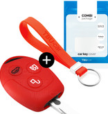 TBU car Ford Capa Silicone Chave do carro - Capa protetora - Tampa remota FOB - Vermelho