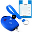 Capa para chave do carro compatível com Ford - Capa Protetora de Chave Remota de Silicone - Tampa Remota FOB - Azul