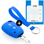 Capa para chave do carro compatível com Nissan - Capa Protetora de Chave Remota de Silicone - Tampa Remota FOB - Azul