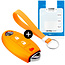 Capa para chave do carro compatível com Nissan - Capa Protetora de Chave Remota de Silicone - Tampa Remota FOB - Laranja
