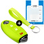 Capa para chave do carro compatível com Nissan - Capa Protetora de Chave Remota de Silicone - Tampa Remota FOB - Verde lima
