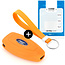 Capa para chave do carro compatível com Ford - Capa Protetora de Chave Remota de Silicone - Tampa Remota FOB - Laranja